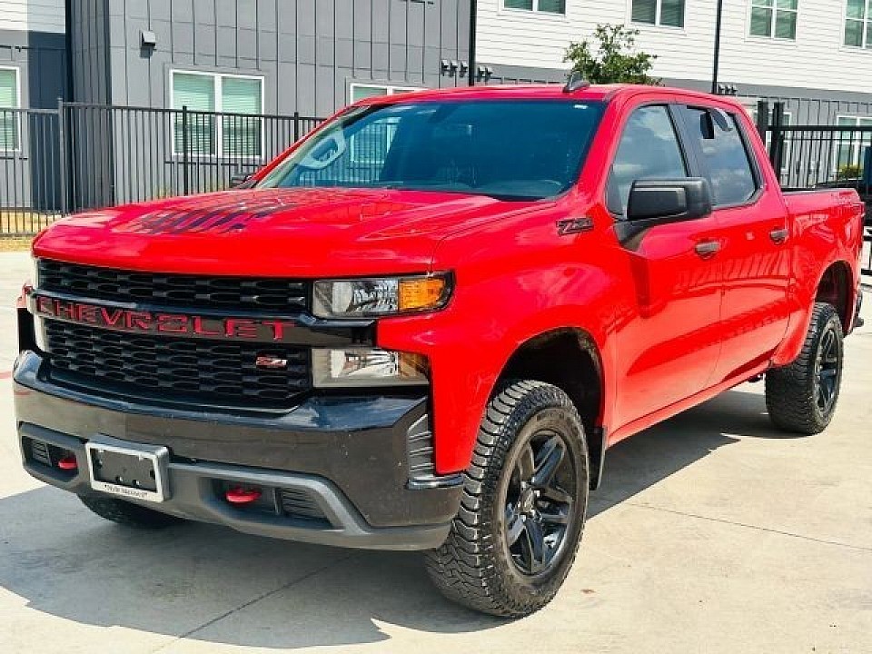 Red 2020 Chevrolet Silverado 1500 4WD Custom Trail Boss Crew Cab