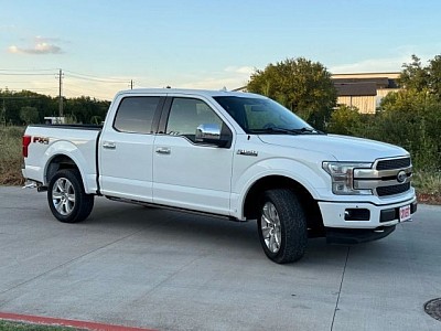 White 2020 Ford F-150 Platinum Pickup 4D 5 1/2 ft